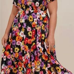 Floral Kids Dress - Multicolor